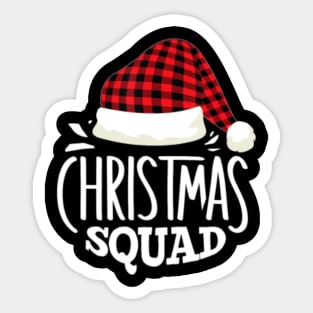 Christmas Squad Family Group Matching Christmas Pajama Party Sticker